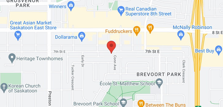 map of 14 2707 7th ST E